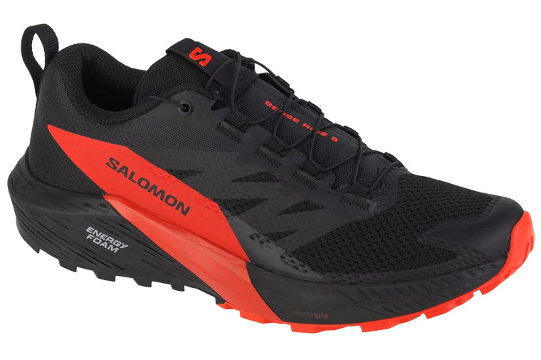 Salomon Sense Ride 5 472143, Męskie, Czarne, buty do biegania, tkanina, rozmiar: 41 1/3