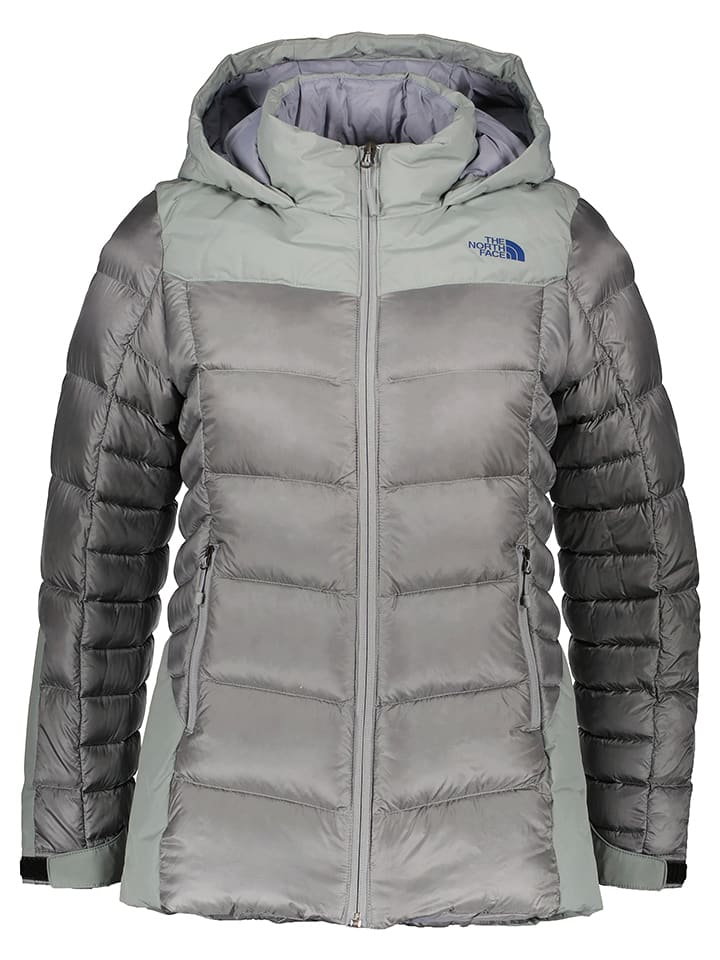 The North Face Kurtka puchowa "Storm" w kolorze antracytowym