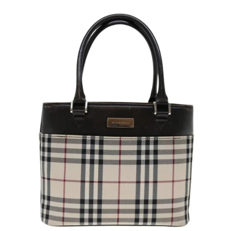 Pre-owned Canvas totes Burberry Vintage