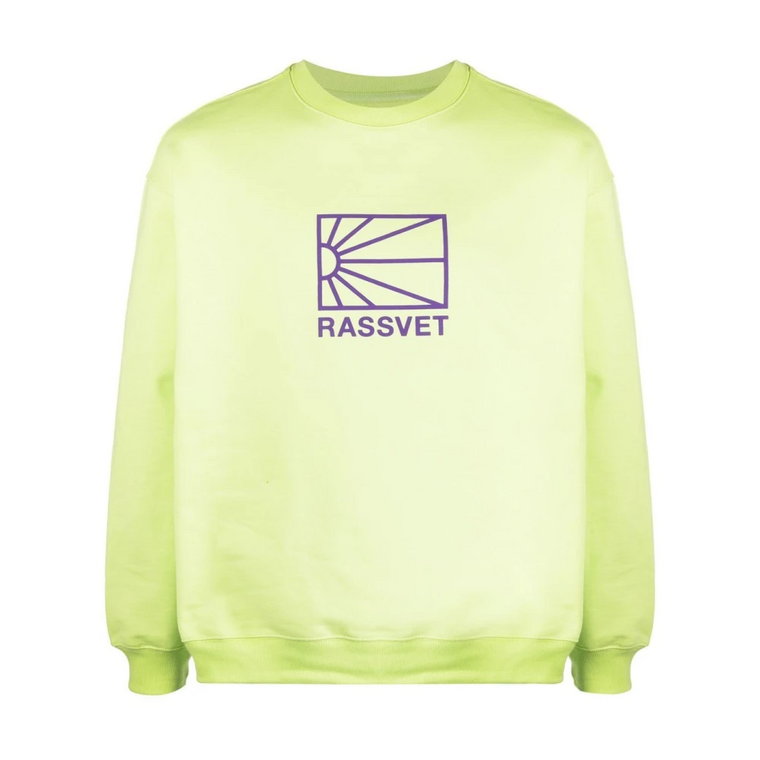 Zielony Sweter z Logo na Przodzie Rassvet