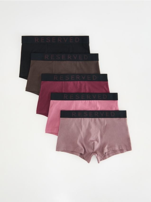 Reserved - 5 pack bokserek Classic - brązowy