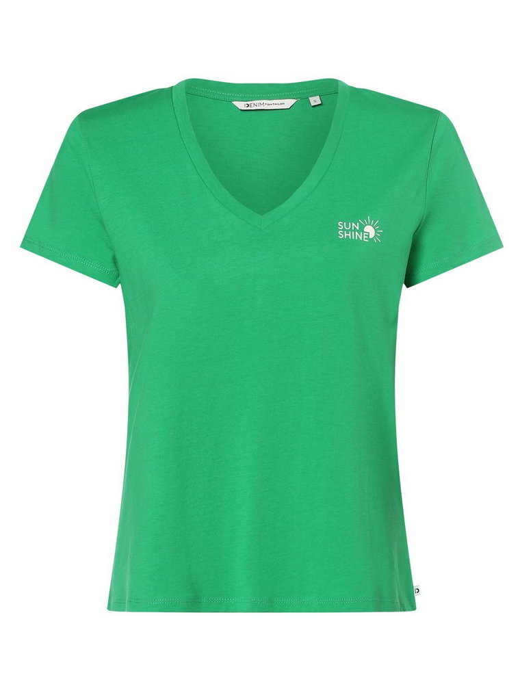 Tom Tailor Denim - T-shirt damski, zielony