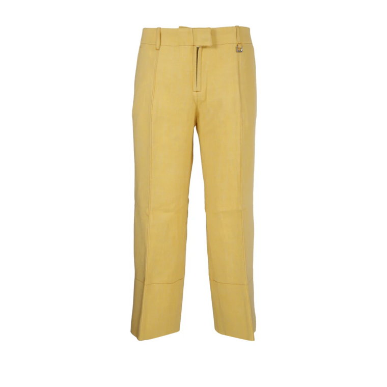 Żółte Spodnie o Prostym Kroju Jacquemus