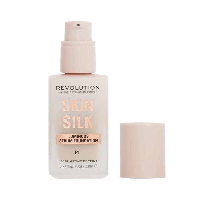 MAKEUP REVOLUTION SKIN SILK SERUM FOUNDATION PIELĘGNUJĄCY PODKŁAD DO TWARZY F1 23ML