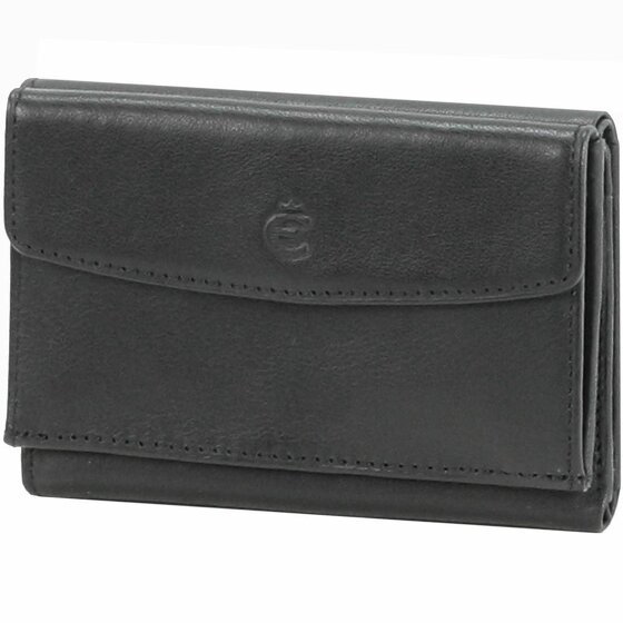 Esquire Logo Wallet XII Leather 10 cm schwarz