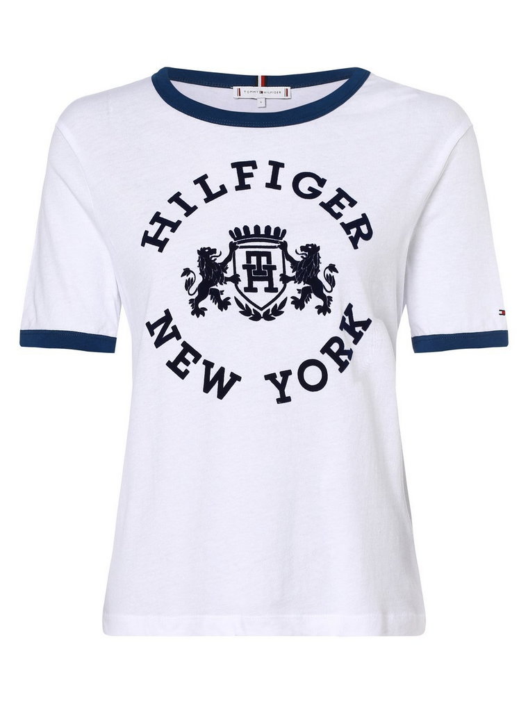 Tommy Hilfiger - T-shirt damski, biały