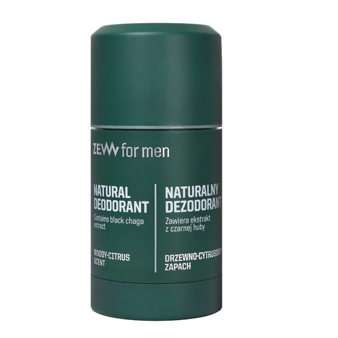 Zew For Men Naturalny dezodorant w sztyfcie z czarną hubą 80g