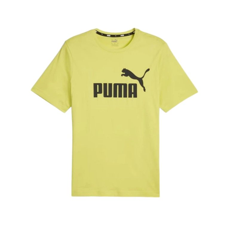 Nowoczesny T-shirt z logo kota w kolorze żółtym Puma