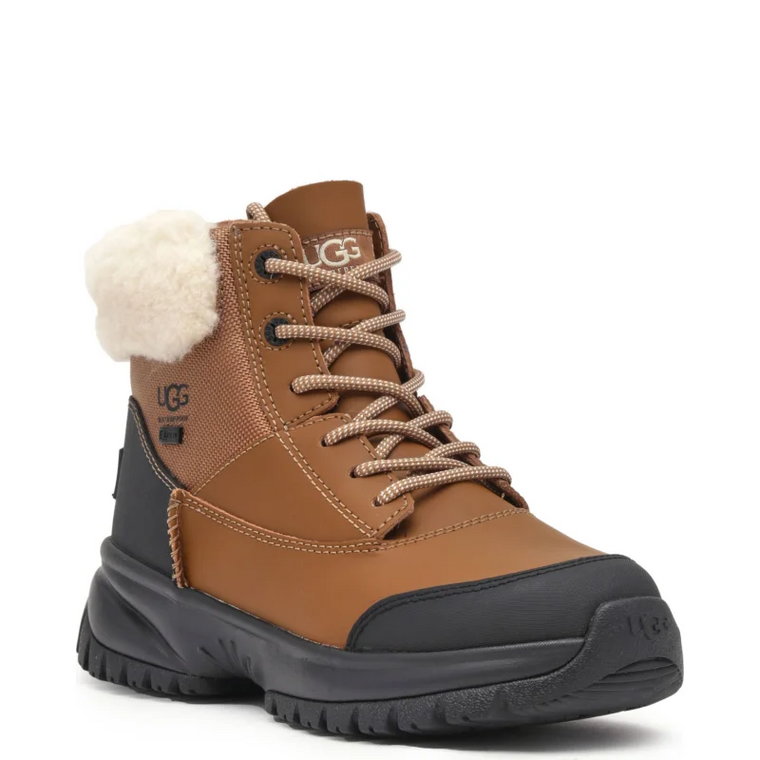 UGG Skórzane buty trekkingowe YOSE FLUFF V2