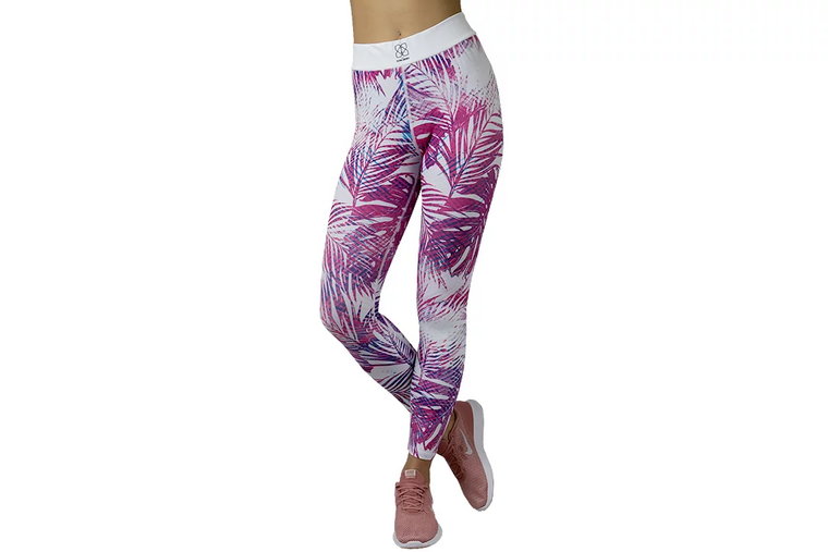 GymHero Leggins LAS-PALMAS, Damskie, Różowe, leginsy, poliester, rozmiar: S