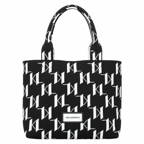 Karl Lagerfeld Monogram Shopper Bag 30 cm black-white