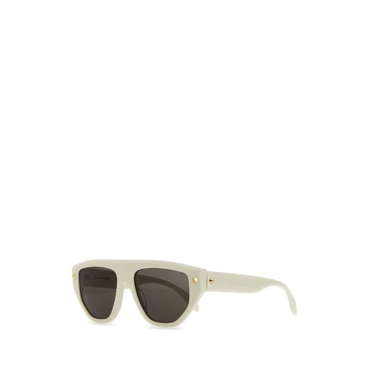 Okulary z octanu kredowego, Eleganckie i stylowe Alexander McQueen