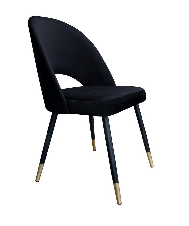 Krzesło ATOS Polo MG19, czarno-złote, 87x64x53 cm