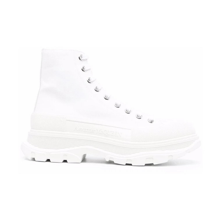 Białe Tread Slick High-Top Sneakers Alexander McQueen