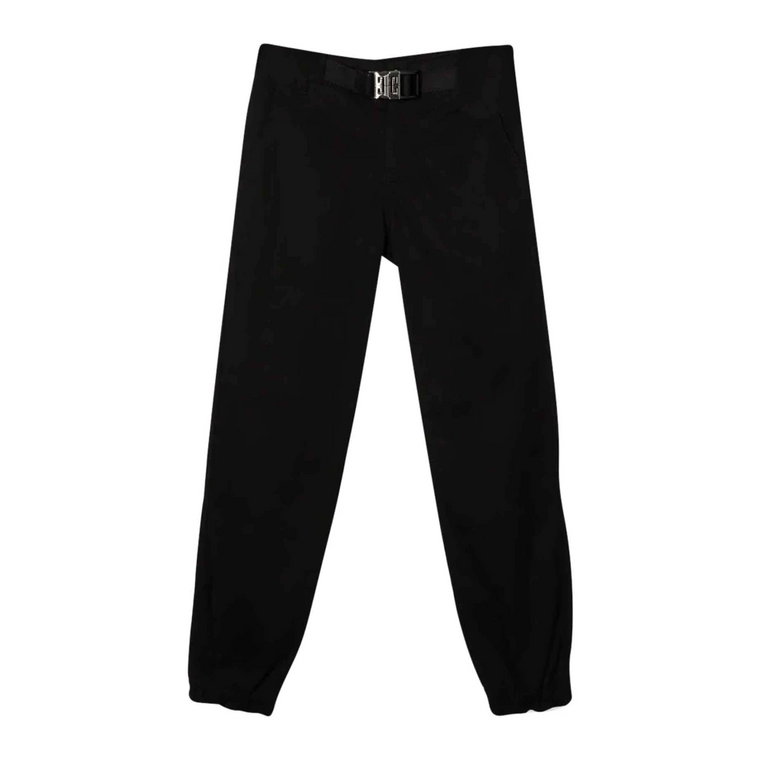Czarne wąskie spodnie dla dzieci Givenchy