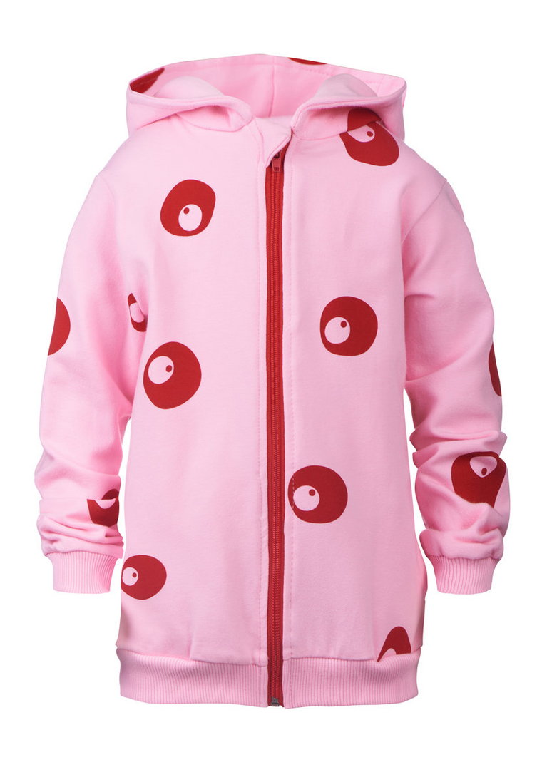 Bluza dziecięca EYES pink z kapturem 98/104 mamatu