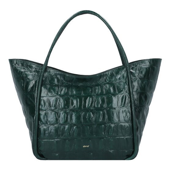 abro Willow Shopper Bag Skórzany 50 cm pixie green
