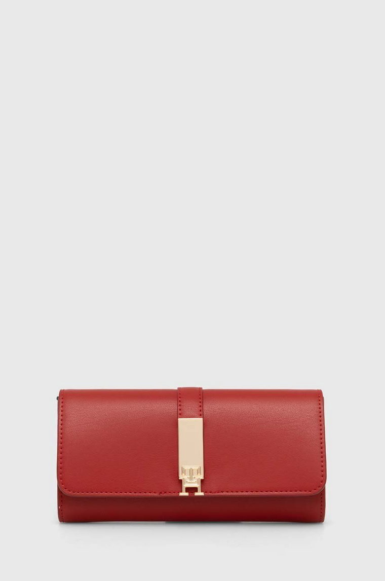 Tommy Hilfiger portfel damski kolor czerwony AW0AW16338