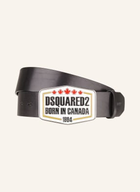 dsquared2 Pasek Skórzany schwarz