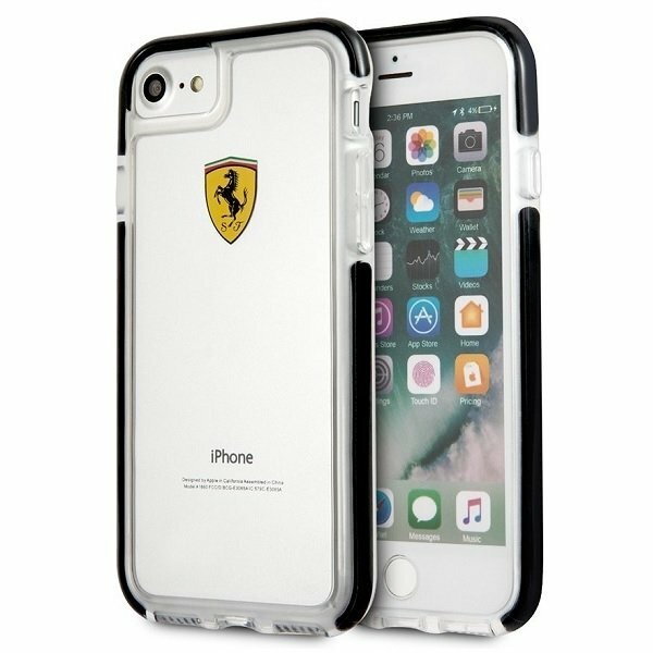 Ferrari Hardcase FEGLHCP7BK iPhone 7/8 SE 2020 / SE 2022 Shockproof transparent black