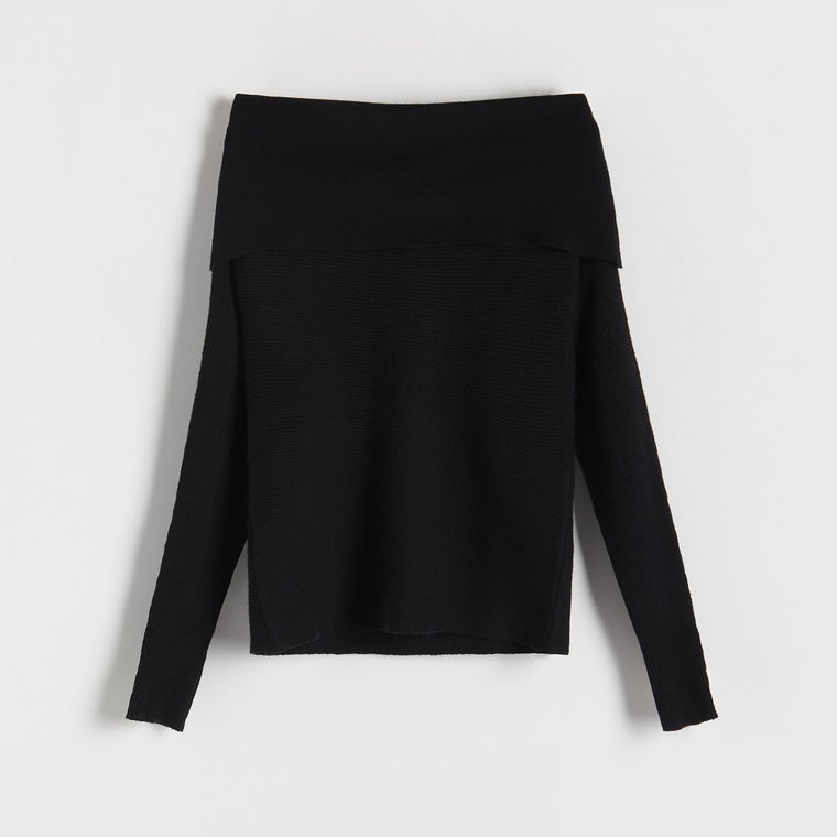 Reserved - Sweter z wiskozą - czarny