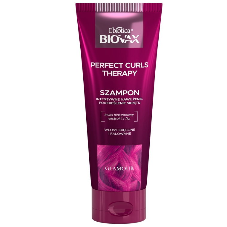 Biovax Glamour Perfect Curls Therapy - Intesywnie nawilżajacy Szampon do włosów 200 ml