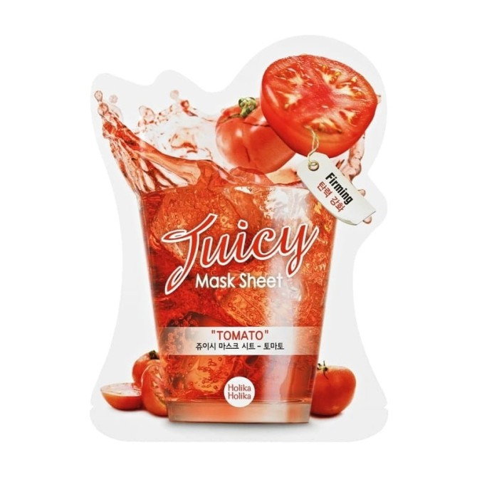 HOLIKA HOLIKA Tomato Juicy Mask Sheet rewitalizująco-odświeżająca maseczka z ekstraktem z pomidora