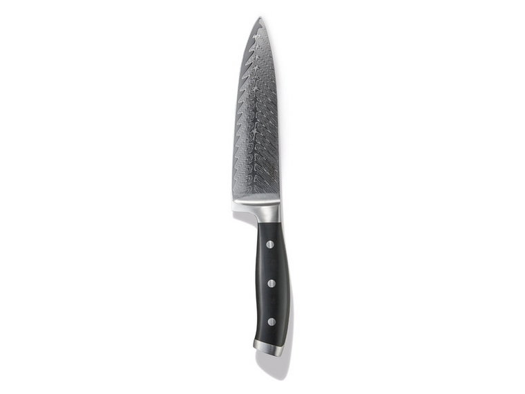 ERNESTO Nóż kuchenny z ostrzem ze stali damasceńskiej (Nóż kuchenny znitowaną rękojeścią)