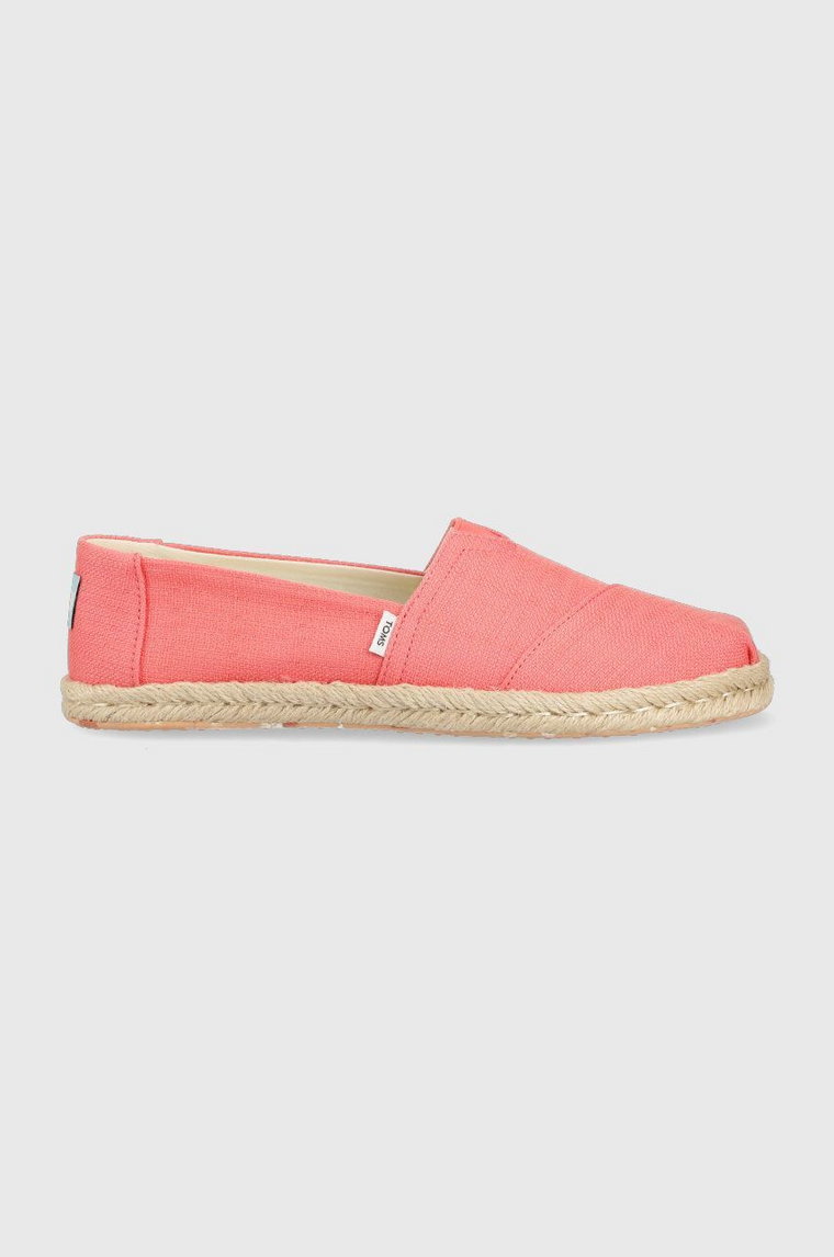 Toms espadryle Alpargata Rope kolor różowy 10019799