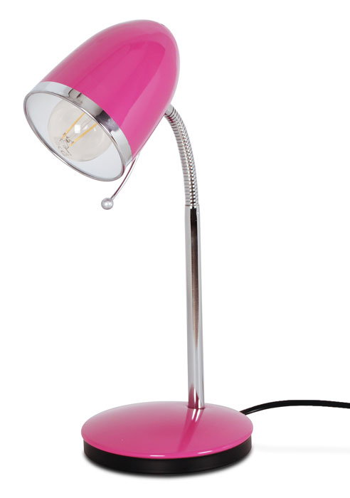 Różowa dziewczęca lampka biurkowa - S272-Harlet