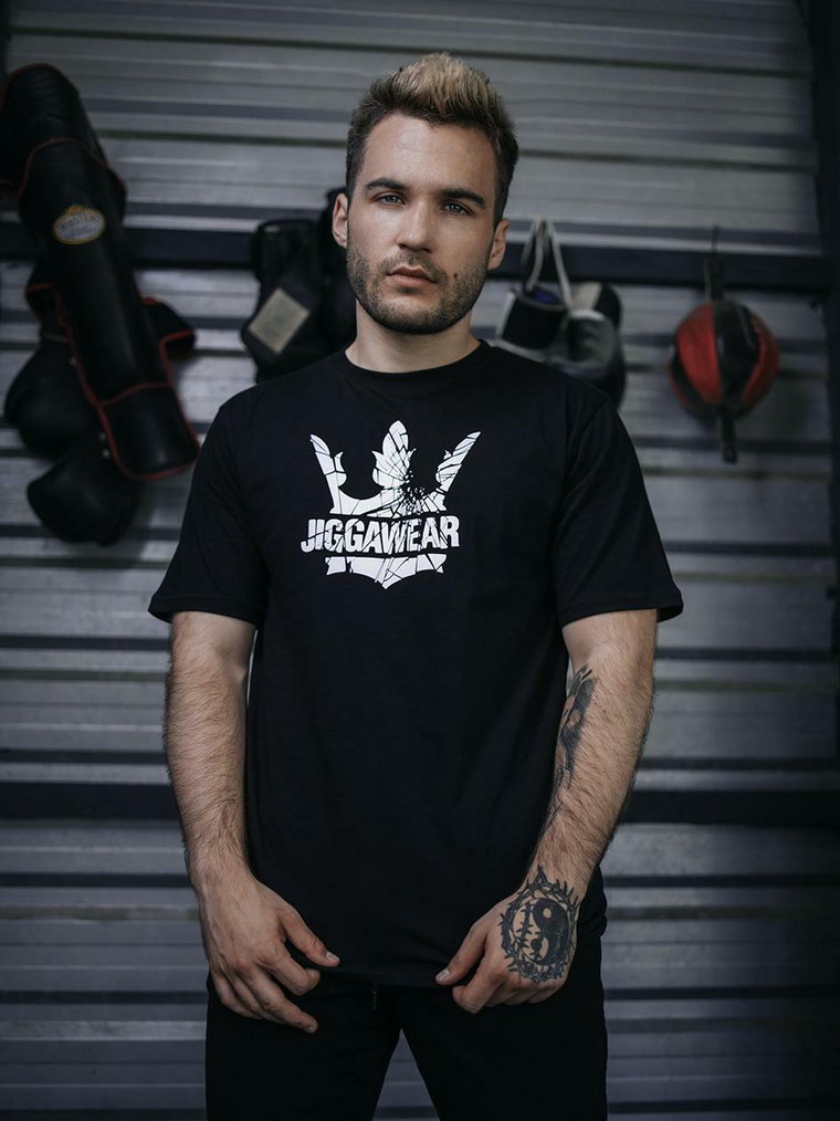 Koszulka Z Krótkim Rękawem Jigga Cracked Logo Czarna