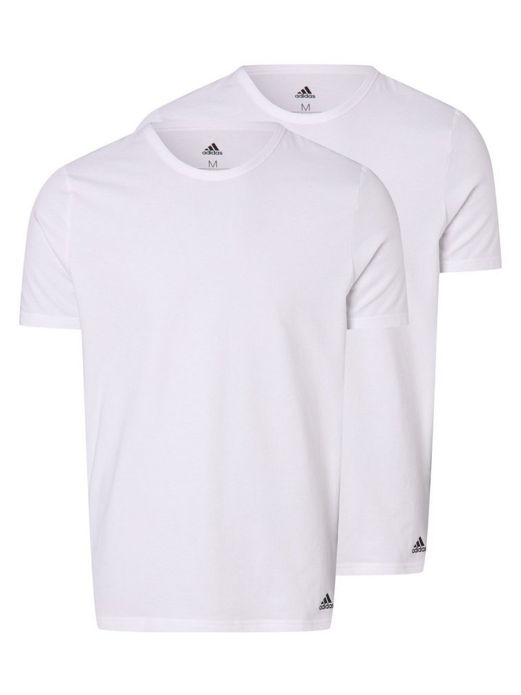adidas Performance - T-shirty męskie pakowane po 2 szt., biały