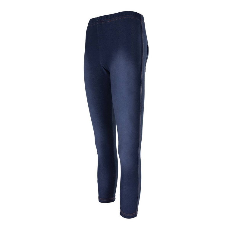 Dziewczęce legginsy, granatowy jeans, Tup Tup