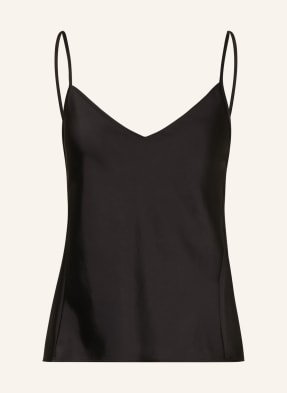 Claudie Pierlot Top Satynowy schwarz