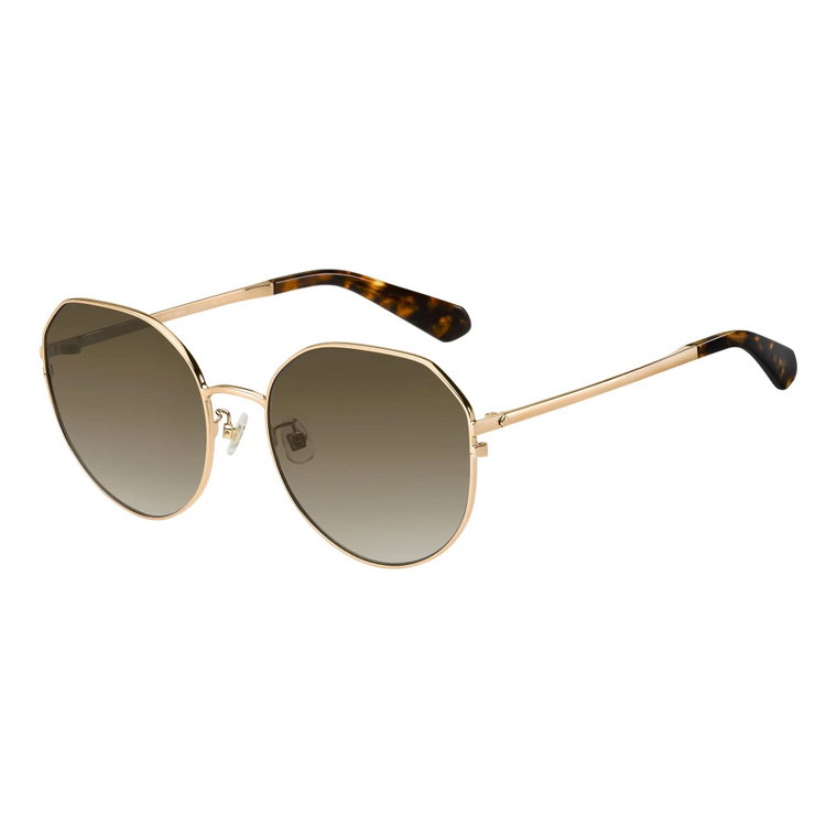 Pale Gold/Grey Brown Okulary Carlita Kate Spade