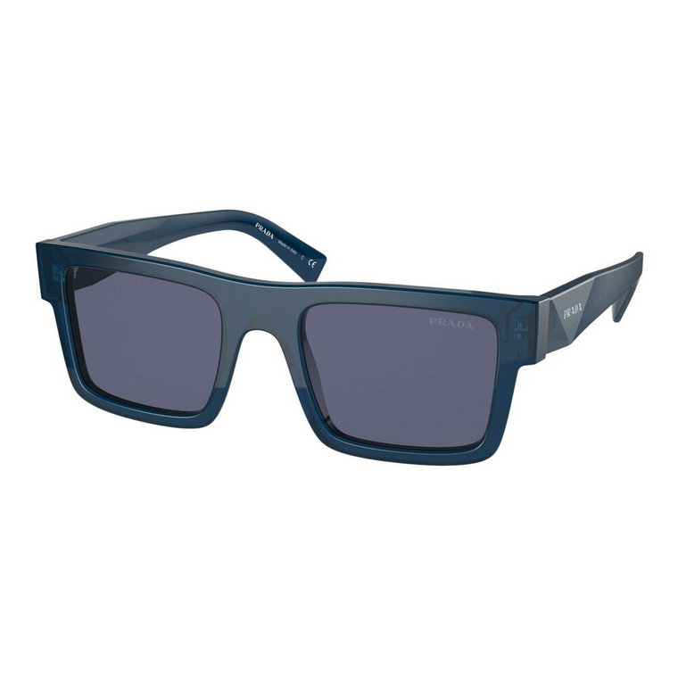 Niebieskie okulary przeciwsłoneczne dla mężczyzn Prada