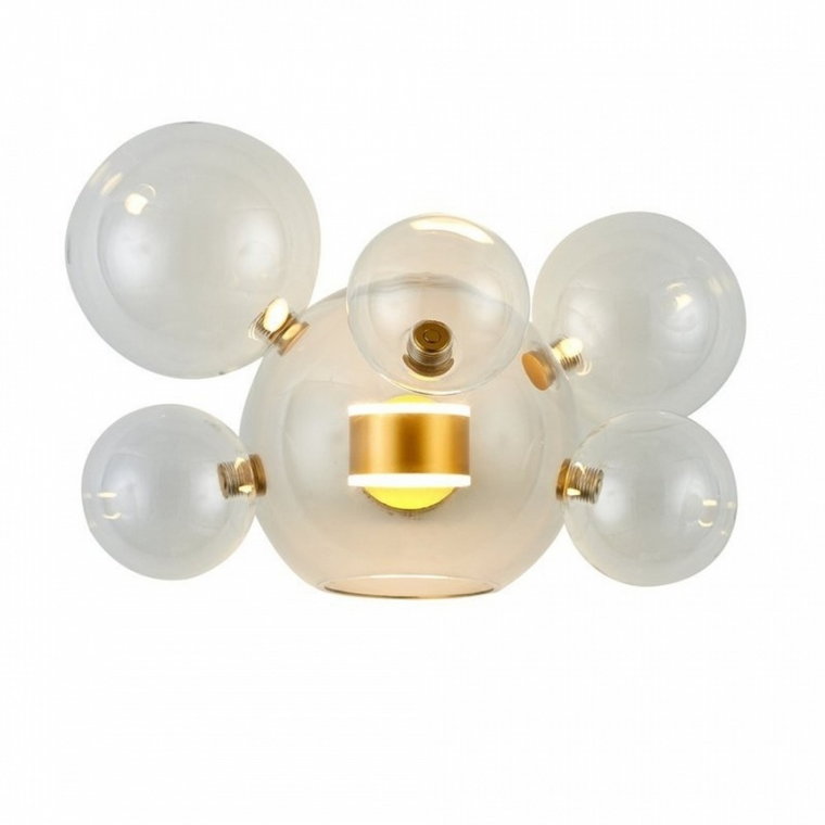 Lampa ścienna bubbles -5+1w led złota 3000 k kod: ST-0801W-5+1 gold