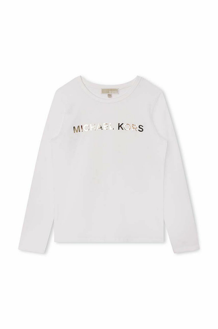 Michael Kors longsleeve dziecięcy kolor biały z nadrukiem