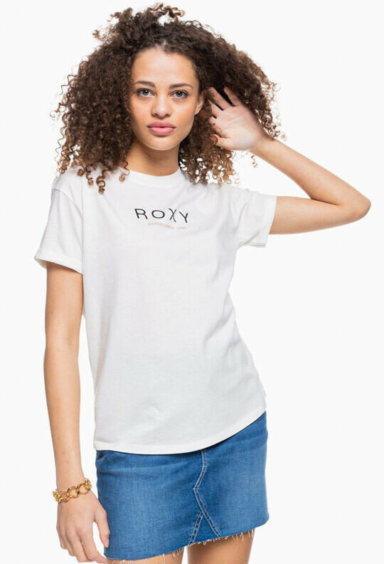 Roxy EPIC AFTERNOON WORD SNOW WHITE t-shirt damski - XS