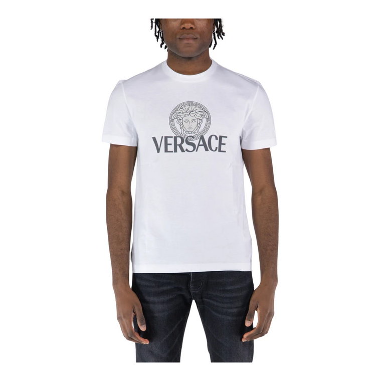 Kompaktowy T-Shirt Versace