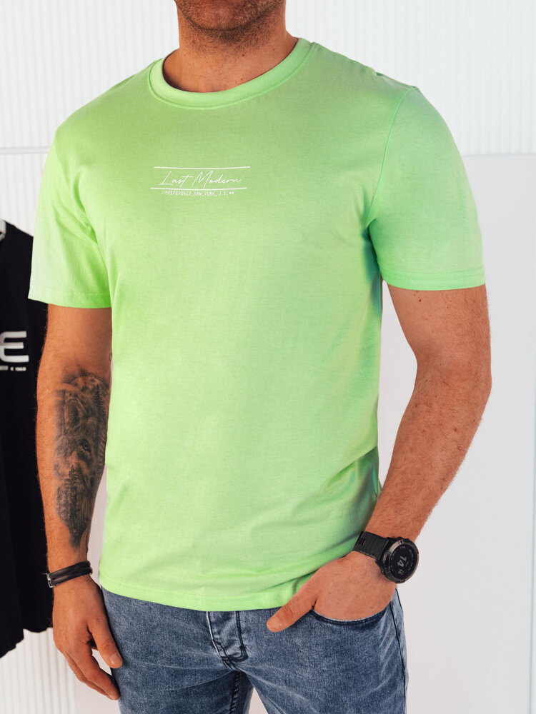 Koszulka męska z nadrukiem zielona Dstreet RX5472