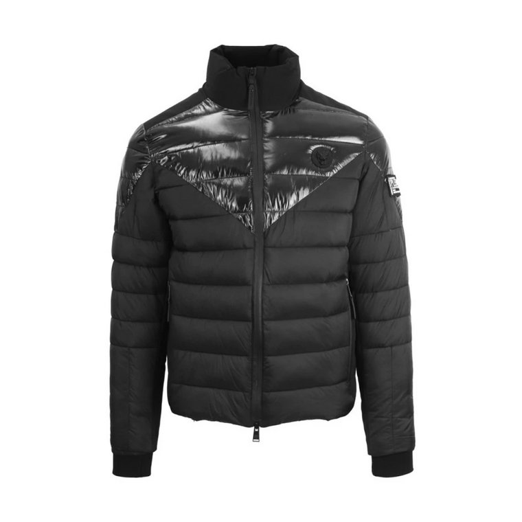 Satin Fitted Puffer Kurtka Plein Sport