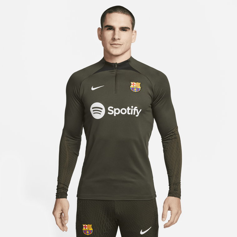 Męska treningowa koszulka piłkarska FC Barcelona Strike Nike Dri-FIT - Brązowy