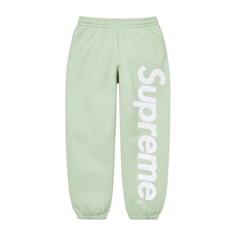 Satin Appliqué Sweatpant Mint Supreme