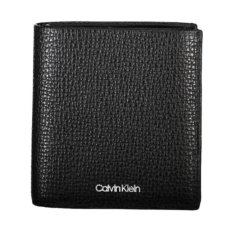 Black Leather Wallet Calvin Klein