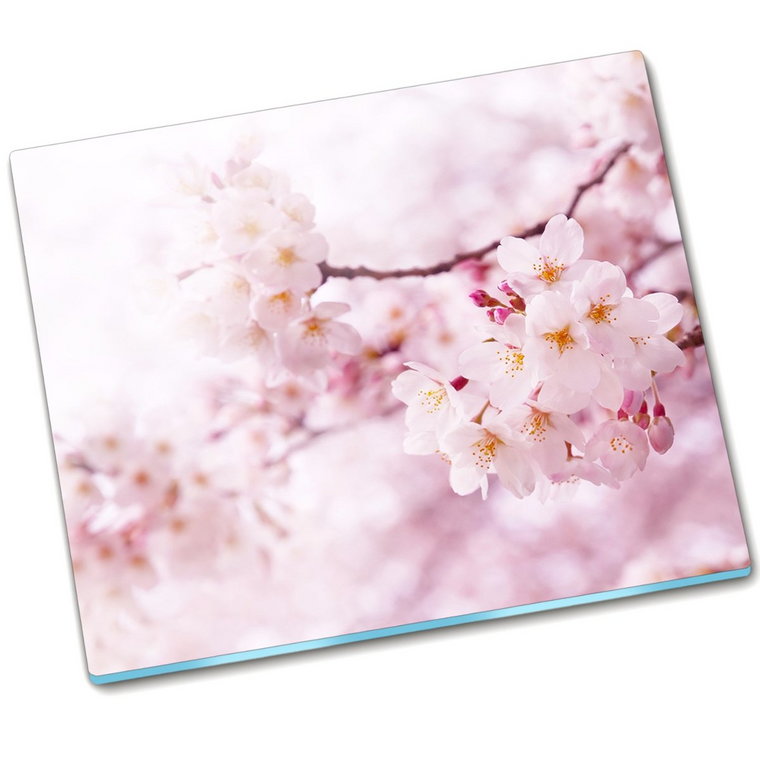 Płyta ochronna szklana Kwiaty wiśni - 60x52 cm