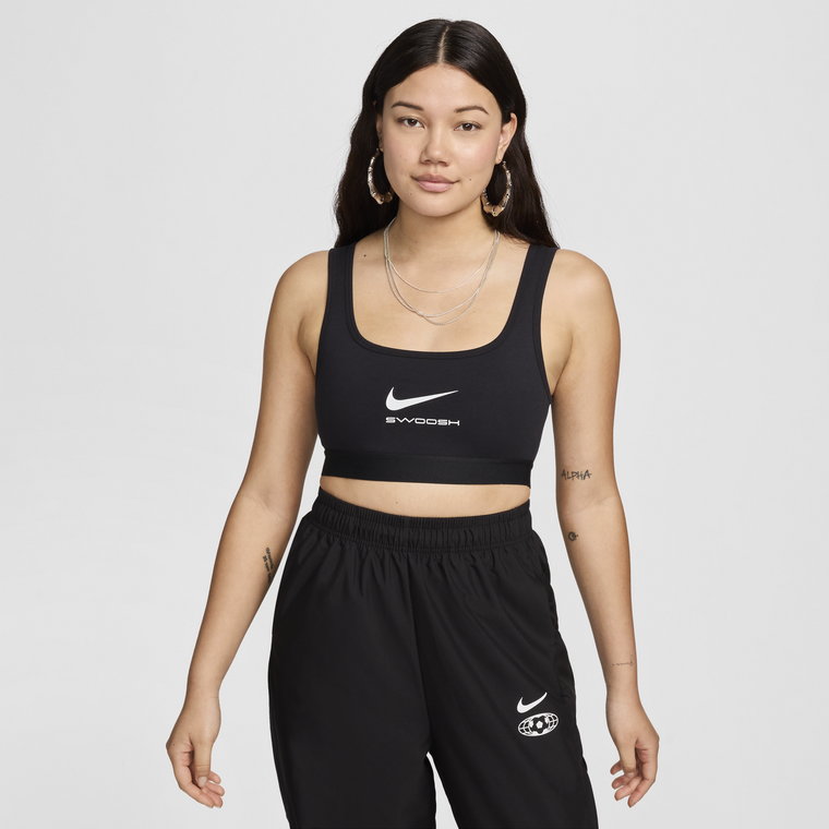 Damska koszulka bez rękawów o skróconym kroju Nike Sportswear - Różowy