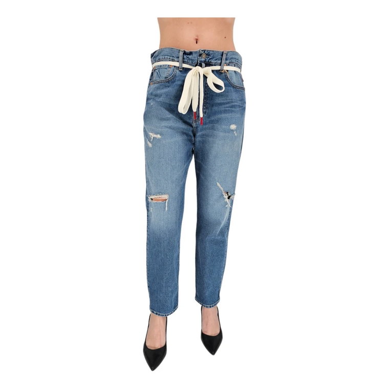 Stylowe Jeansy z sznurówkami Denimist