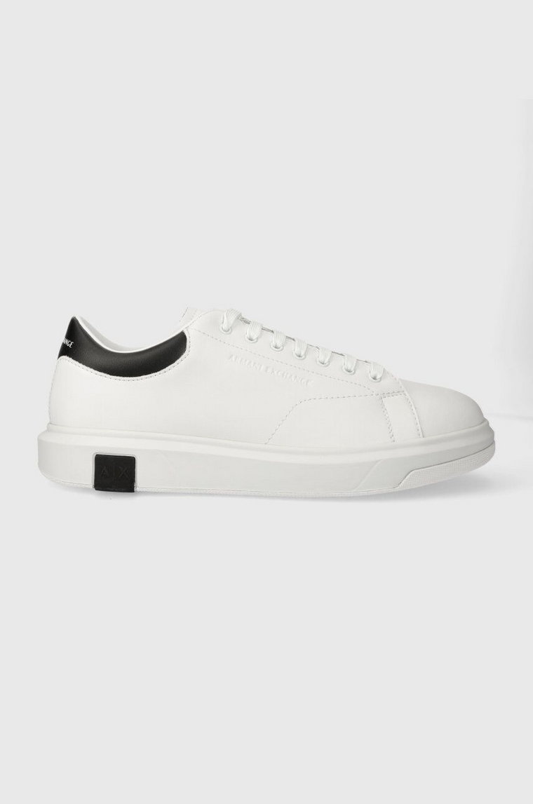 Armani Exchange sneakersy skórzane kolor biały XUX123 XV534 K488