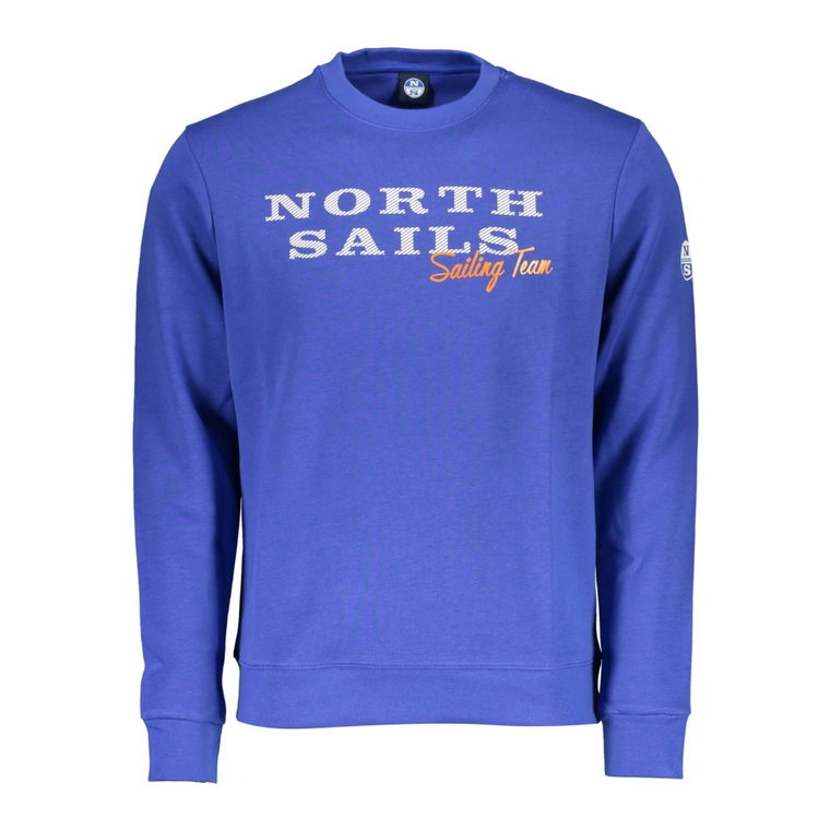 Niebieski Sweter z Nadrukiem North Sails